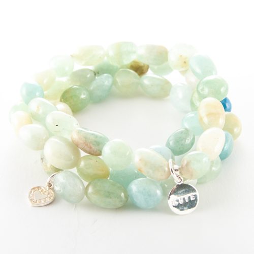 Aquamarine Semi-Precious Stone Bracelet.