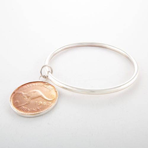 Sterling Silver Penny Bangle.