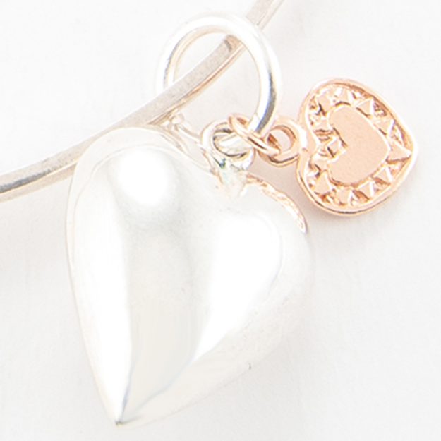 Small Puffed Heart Charm