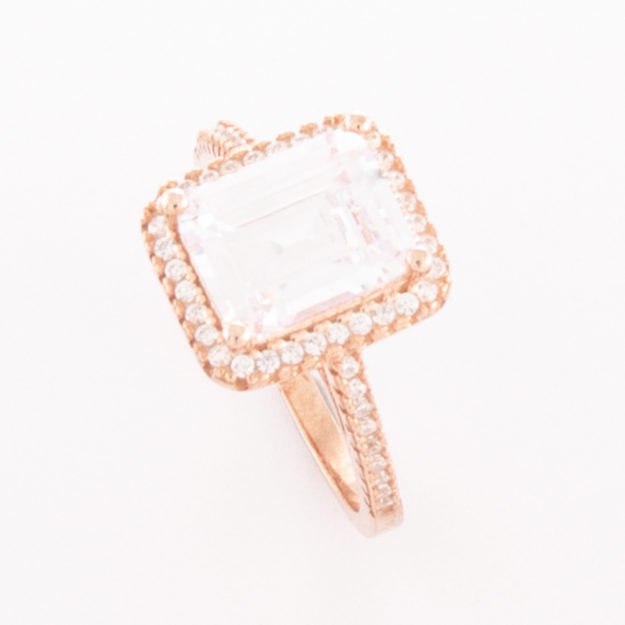 Rose Gold Cubic Zirconia Ring