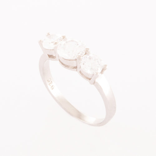 Our Sterling Silver Cubic Zirconia "Love You" Ring, shown with 3 sparkling CZ, is a truly special piece.