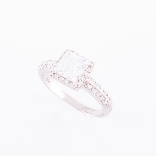 925 Sterling Silver Cubic Zirconia Ring (Emma)