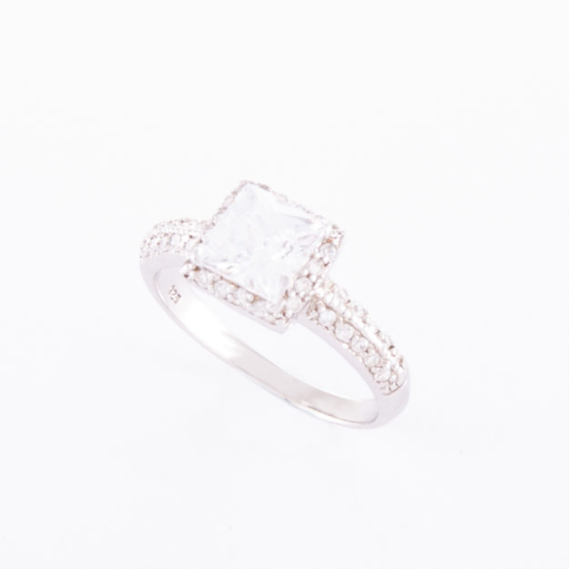 Sterling Silver Cubic Zirconia Ring (Emma)