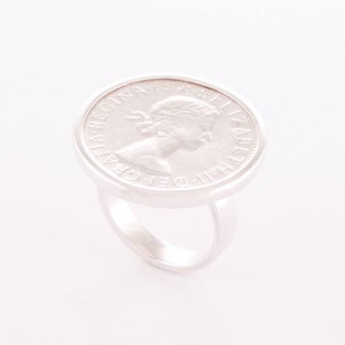Our Sterling Silver Half Penny Ring is a stunning piece. Cast in 925 sterling creating a unique shiny finish. Also, available in a 2 tone rose gold finish over the coin on request. The choice is yours!