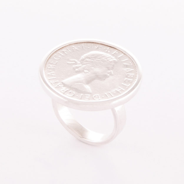 Sterling Silver Half Penny Ring