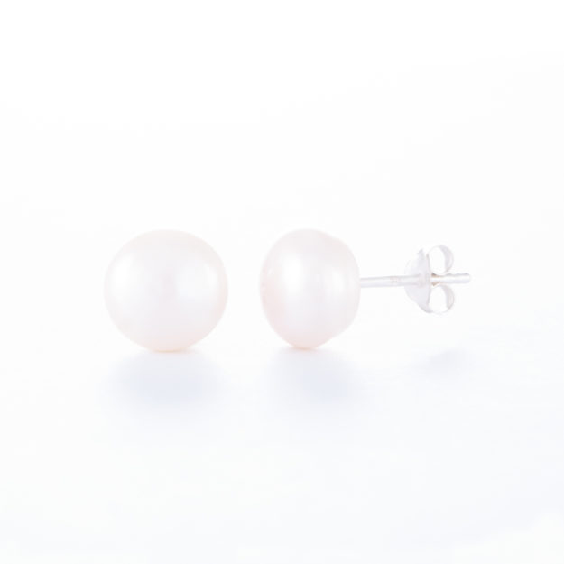 Freshwater Pearl Stud Earrings 10mm