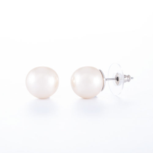 Our Glass Based Pearl Stud Earrings. Shown here, with a stunning 12mm ball of elegance and style. In short, there's a lot to love with this pair of little gems! They are the perfect gift for someone very special.