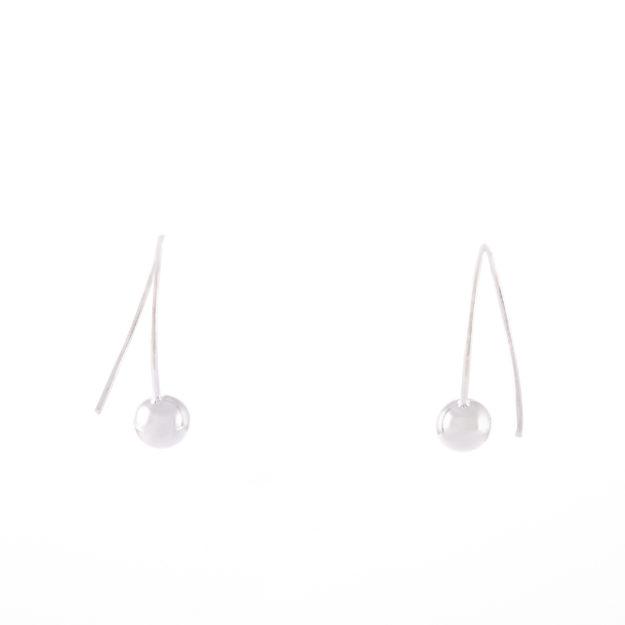 Sterling Silver Ball Drop Earrings 6mm