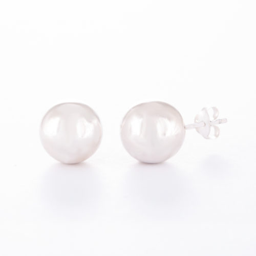 Our Sterling Silver Ball Stud Earrings. Shown here, in stunning 10mm 925 sterling. In short, there's plenty of shimmer in this pair of little gems. They are the perfect gift idea for that special someone.