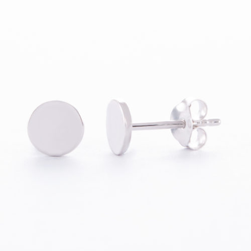Our Sterling Silver Disc Stud Earrings. Shown here, in 5mm stunning 925 sterling. In short, there's plenty of style in this pair of little gems. They make a perfect special gift for someone special. Or as an addition to any personal jewellery collection.