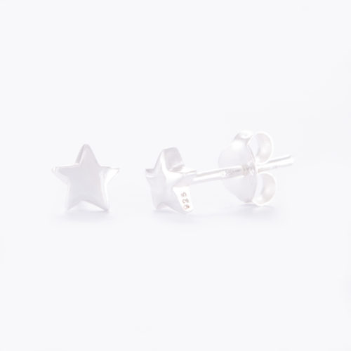 Our Sterling Silver Star Stud Earrings. Shown here, hand-made in beautiful 925 sterling. In short, this unique petite pair of gems, twinkle with lots of love. They're the perfect gift for that someone extra special.