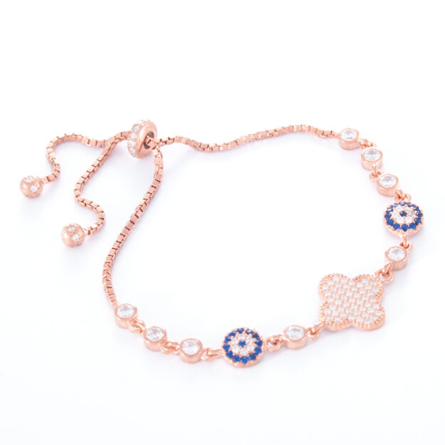 Rose Gold Adjustable Bracelet Lucky Protect Me