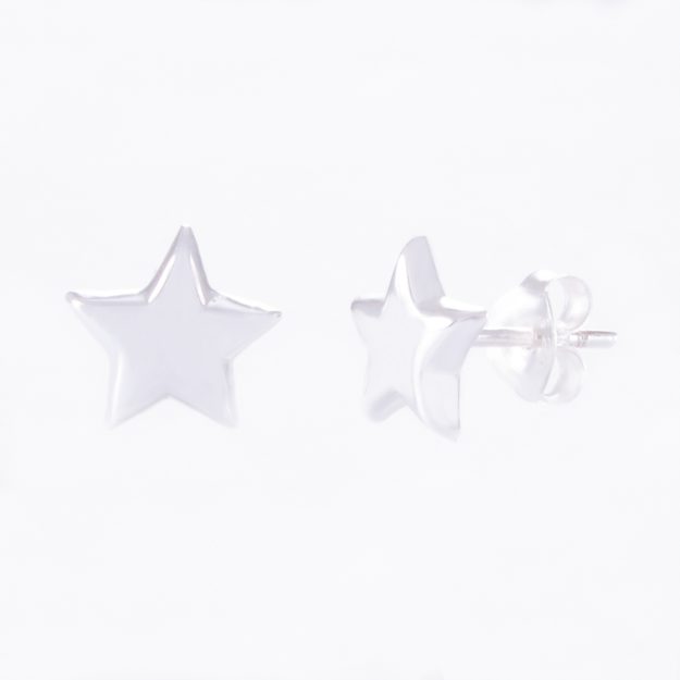 5mm Sterling Silver Star Stud Earrings