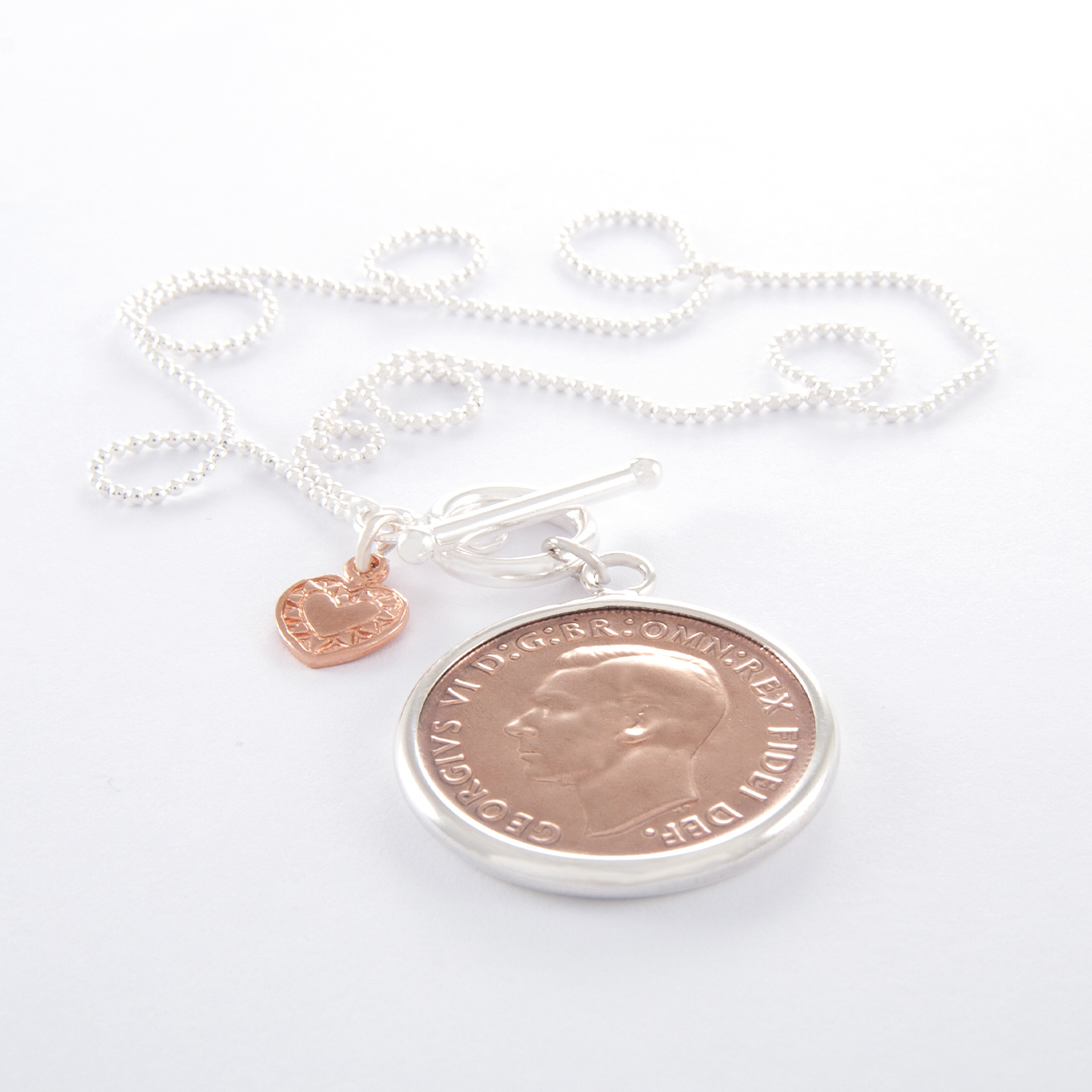 Half discount penny necklace