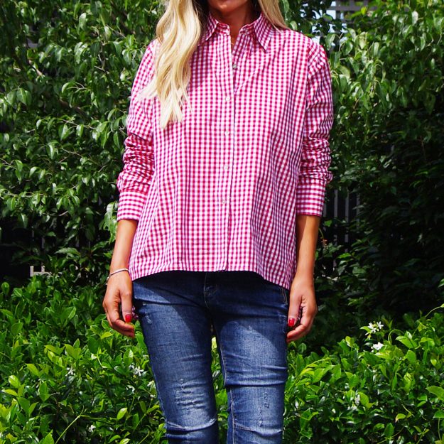 Red and White Gingham Shirt Ginger
