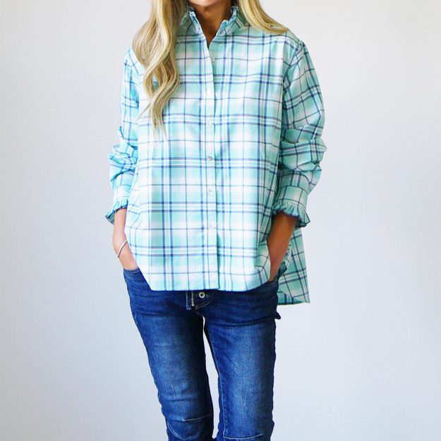 Gracie Mint Gelato Cotton Shirt