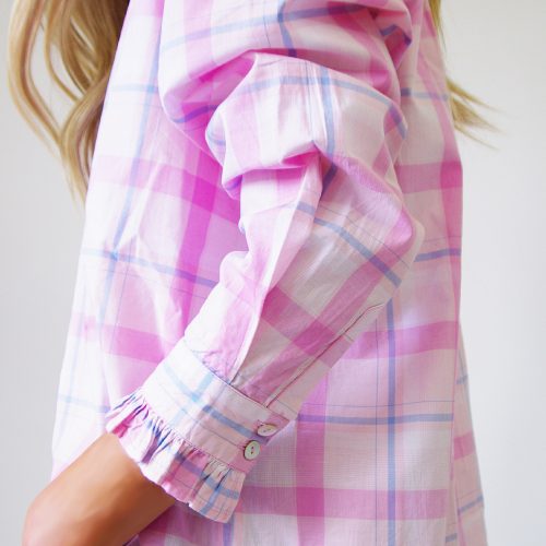 Gracie Pink Gelato Cotton Shirt (Detail)