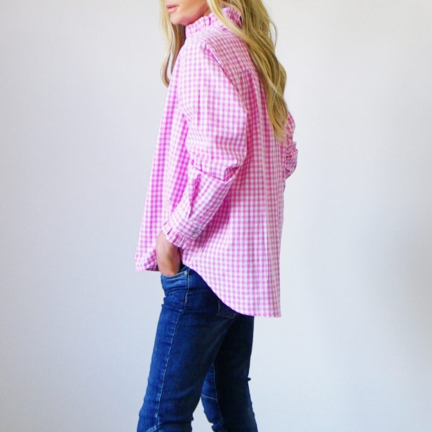 Gracie Pink & White Gingham Shirt