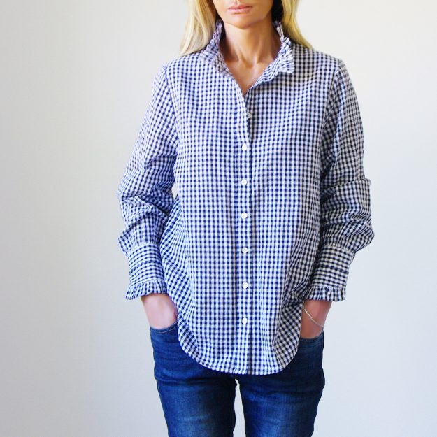 Lottie Indigo Gingham Shirt