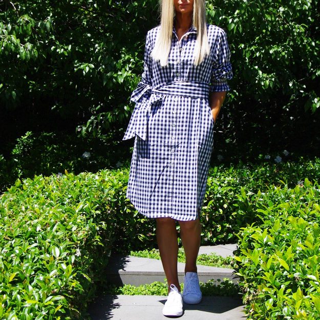 Gracie Gingham Shirt Dress