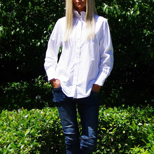 Lottie White Cotton Shirt.