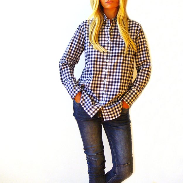 Riley Gingham Slim Fit Shirt